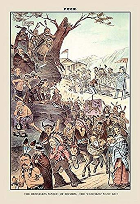 Buyenlarge 0-587-13144-6-P1218 Puck Magazine: The Resistless March of Reform Paper Poster, 12" x 18" Buyenlarge 0-587-13144-6-P1218 Puck Magazine: The Resistless March of Reform Paper Poster, 12" x 18"