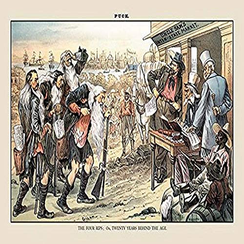 Buyenlarge 0-587-13154-3-P1827 Puck Magazine: The Four Rips Paper Poster, 18" x 27"