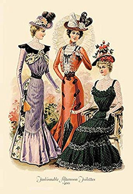Buyenlarge 0-587-13411-9-P1218 Fashionable Afternoon Toilettes Paper Poster, 12" x 18" Buyenlarge 0-587-13411-9-P1218 Fashionable Afternoon Toilettes Paper Poster, 12" x 18"