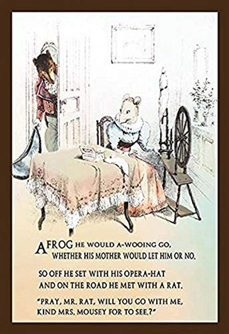 Buyenlarge 0-587-13462-3-P1218 Mrs. Mouse Spinning Wool Paper Poster, 12" x 18" Buyenlarge 0-587-13462-3-P1218 Mrs. Mouse Spinning Wool Paper Poster, 12" x 18"