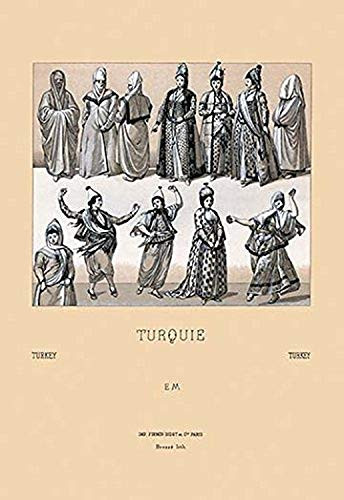 Buyenlarge 0-587-13474-7-P1218 Feminine Turkish Dress Paper Poster, 12" x 18"