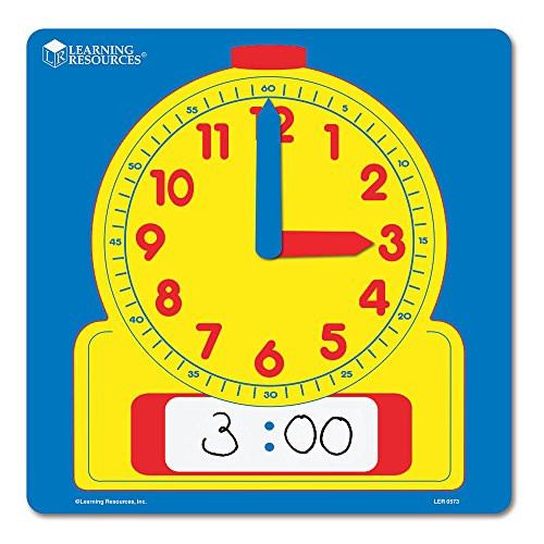 Learning Resources Write &amp; Wipe Demonstration Clock