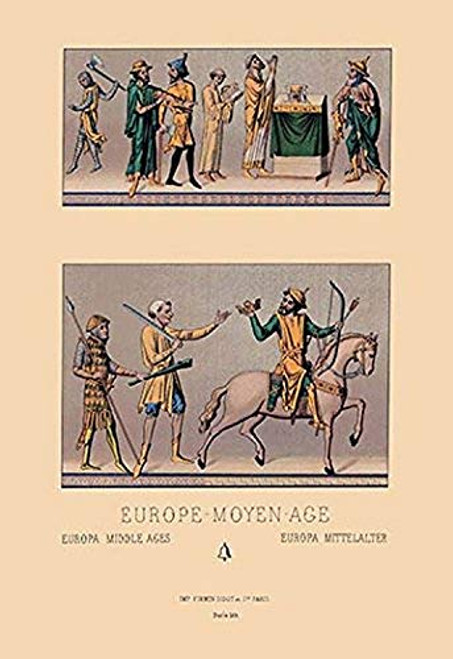 Buyenlarge 0-587-13483-6-P1218 Traditional Dress of Medieval Europe Paper Poster, 12" x 18" Buyenlarge 0-587-13483-6-P1218 Traditional Dress of Medieval Europe Paper Poster, 12" x 18"