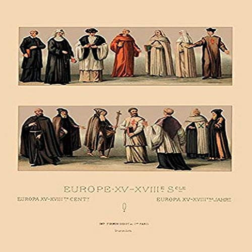 Buyenlarge 0-587-13487-9-P1827 Clerical Costumes of The Fifteenth Through Eighteenth Centuries Paper Poster, 18" x 27" Buyenlarge 0-587-13487-9-P1827 Clerical Costumes of The Fifteenth Through Eighteenth Centuries Paper Poster, 18" x 27"