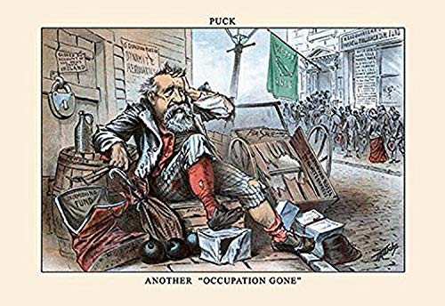 Buyenlarge 0-587-13733-9-P1218 Puck Magazine: Another Occupation Gone Paper Poster, 12" x 18"