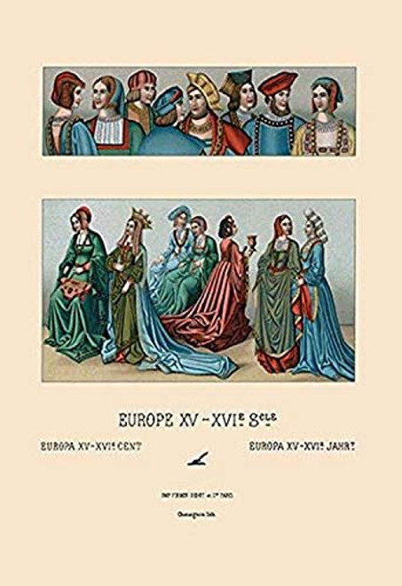 Buyenlarge 0-587-13795-9-P1218 A Variety of Fifteenth Century French Costumes Paper Poster, 12" x 18" Buyenlarge 0-587-13795-9-P1218 A Variety of Fifteenth Century French Costumes Paper Poster, 12" x 18"
