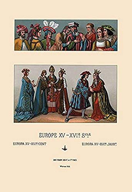 Buyenlarge 0-587-13796-7-P1218 an Assortment of Fifteenth Century French Costumes Paper Poster, 12" x 18" Buyenlarge 0-587-13796-7-P1218 an Assortment of Fifteenth Century French Costumes Paper Poster, 12" x 18"