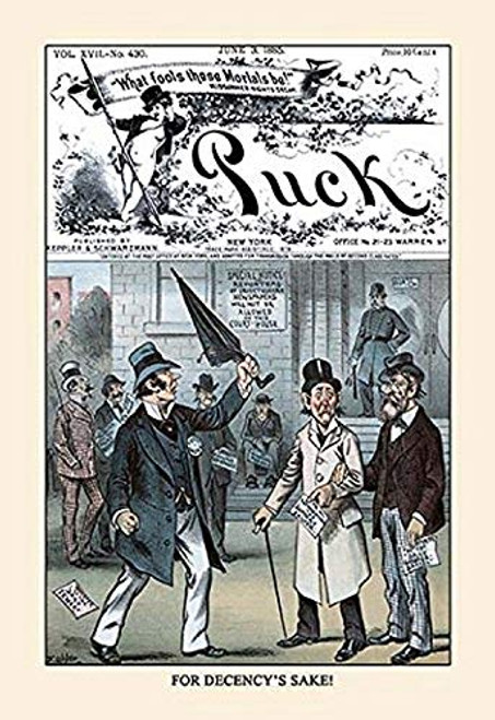 Buyenlarge 0-587-13957-9-P1218 Puck Magazine: for Decency's Sake Paper Poster, 12" x 18" Buyenlarge 0-587-13957-9-P1218 Puck Magazine: for Decency's Sake Paper Poster, 12" x 18"