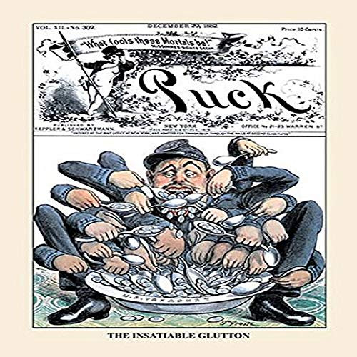 Buyenlarge 0-587-14388-6-P1827 Puck Magazine: The Insatiable Glutton Paper Poster, 18" x 27"