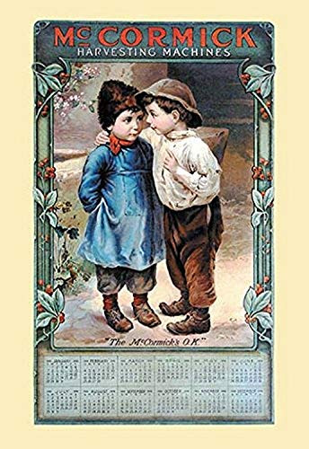 Buyenlarge 0-587-14477-7-P1218 McCormick Calendar-Young Farmers Paper Poster, 12" x 18"