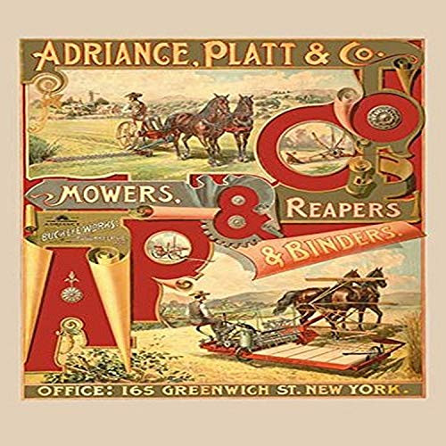 Buyenlarge 0-587-14530-7-G1827 'Adriance, Platt and Co, Mowers, Reapers and Binders' Giclee Fine Art Print, 18" x 27" Buyenlarge 0-587-14530-7-G1827 'Adriance, Platt and Co, Mowers, Reapers and Binders' Giclee Fine Art Print, 18" x 27"