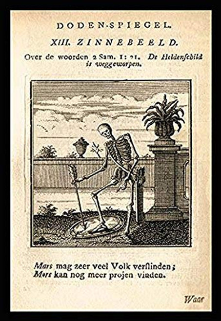 Buyenlarge 0-587-14858-6-P1218 Skeleton with Shield and Arrow Paper Poster, 12" x 18"