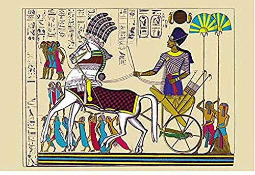 Buyenlarge 0-587-15005-x-P1218 Ramses III Returning with his Prisoners Paper Poster, 12" x 18"