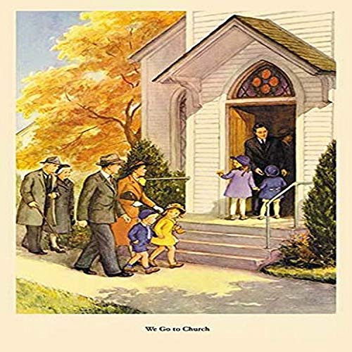 Buyenlarge 0-587-15103-x-P1218 We Go to Church Paper Poster, 12" x 18" Buyenlarge 0-587-15103-x-P1218 We Go to Church Paper Poster, 12" x 18"