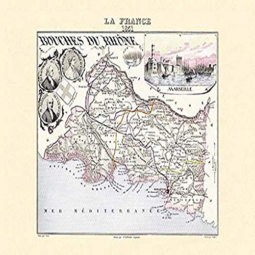 Buyenlarge 0-587-15197-8-P1218 Bouches Du Rhone Paper Poster, 12" x 18"