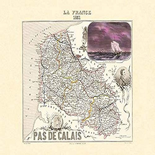 Buyenlarge 0-587-15353-9-P1218 Pas de Calais Paper Poster, 12" x 18" Buyenlarge 0-587-15353-9-P1218 Pas de Calais Paper Poster, 12" x 18"