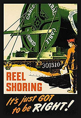 Buyenlarge General Cable - Reel Shoring - 8" X 12" Fine Art Giclee Print