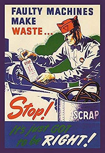 Buyenlarge Faulty Machines Make Waste - 16" X 24" Fine Art Giclee Print