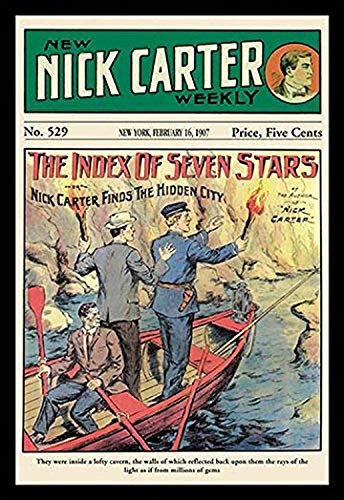 Buyenlarge 0-587-15502-7-P1218 Nick Carter: The Index of Seven Stars Paper Poster, 12" x 18"