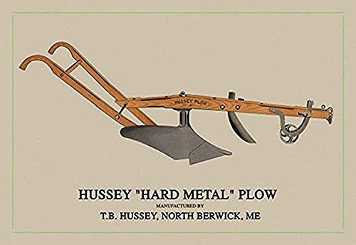 Buyenlarge Hussey Hard Metal Plow - 8" X 12" Fine Art Giclee Print