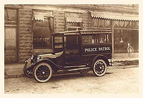 Buyenlarge Police Patrol - 8" X 12" Fine Art Giclee Print