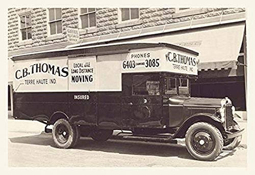 Buyenlarge C.B. Thomas Moving Truck - 8" X 12" Fine Art Giclee Print