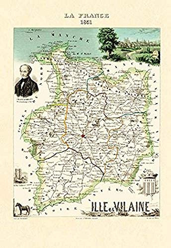 Buyenlarge Ille-et-Vilaine - 8" X 12" Fine Art Giclee Print