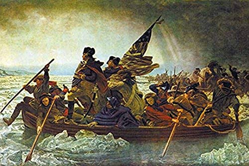 Buyenlarge 0-587-16075-6-P1218 Washington Crossing The Delaware Paper Poster, 12" x 18"