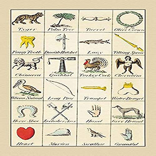 Buyenlarge 0-587-16934-6-G1827 'Heraldic Symbols-Tyger, Palm Tree, Et Al.' Giclee Fine Art Print, 18" x 27" Buyenlarge 0-587-16934-6-G1827 'Heraldic Symbols-Tyger, Palm Tree, Et Al.' Giclee Fine Art Print, 18" x 27"