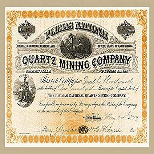 Buyenlarge 0-587-17487-0-P1218 Plumas National Quartz Mining Company Paper Poster, 12" x 18"