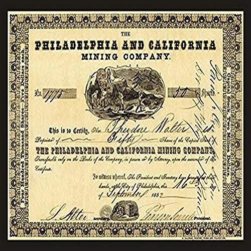Buyenlarge "The Philadelphia and California Mining Company Paper Poster, 18" x 27"