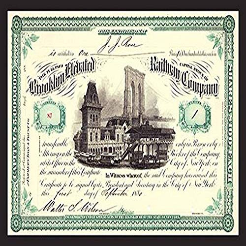 Buyenlarge 0-587-17510-9-P1218 Brooklyn Elevated Rail Road Company Paper Poster, 12" x 18" Buyenlarge 0-587-17510-9-P1218 Brooklyn Elevated Rail Road Company Paper Poster, 12" x 18"