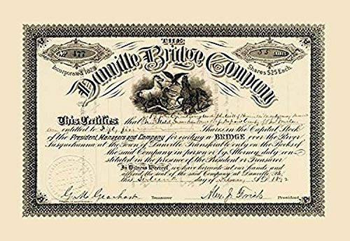 Buyenlarge The Danville Bridge Company - 8" X 12" Fine Art Giclee Print
