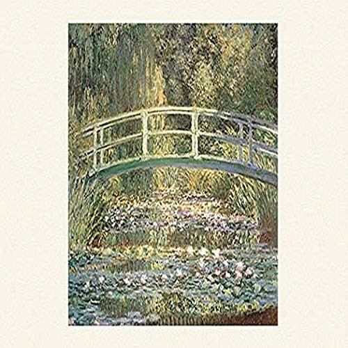 Buyenlarge "Waterlilies and Japanese Bridge Paper Poster, 18" x 27"