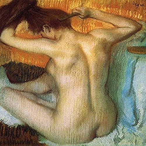 Buyenlarge 0-587-19535-5-P1218 Woman Combing Her Hair Paper Poster, 12" x 18"