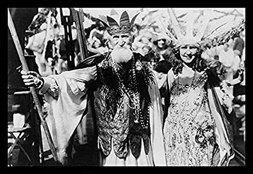 Buyenlarge Neptune & Miss America at The Atlantic City Festival - 16" X 24" Fine Art Giclee Print