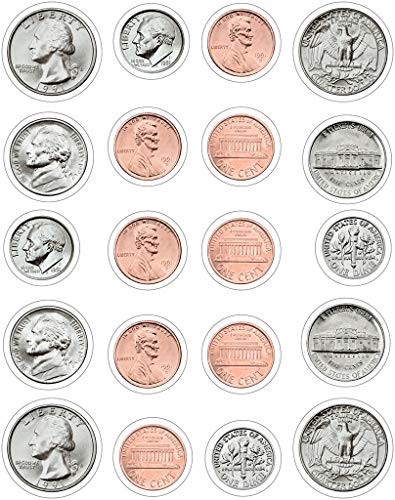 Carson Dellosa Money, U.S. Coins Shape Stickers (5261)