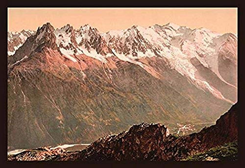 Buyenlarge "Valley of Chamonix from The Aiguille du Floria Paper Poster, 18" x 27"