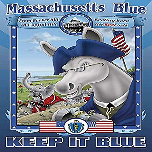 Buyenlarge 0-587-20363-3-P1218 Massachusetts Blue Keep It Blue Paper Poster, 12" x 18"