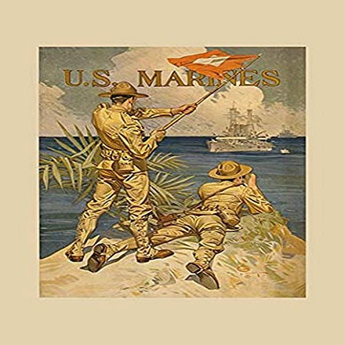 Buyenlarge 0-587-20488-5-P1218 Marines Signaling from Shore to Ships at Sea Paper Poster, 12" x 18"