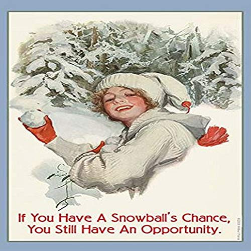 Buyenlarge 0-587-20618-7-G1827 'A Snowball's Chance' Giclee Fine Art Print, 18" x 27"