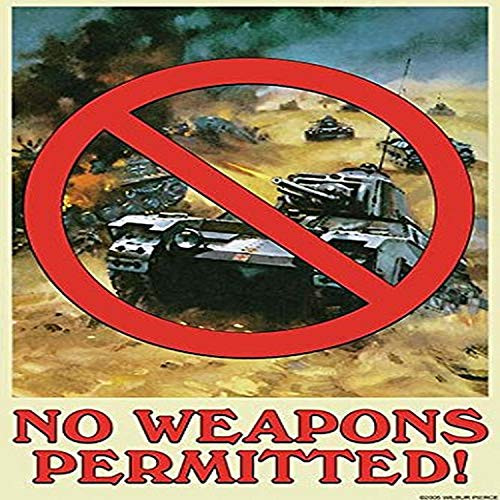 Buyenlarge 0-587-20859-7-G1827 'No Weapons Permitted' Giclee Fine Art Print, 18" x 27"