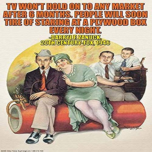 Buyenlarge 0-587-21235-7-P1218 Tv Won't Hold on to Any Market. Paper Poster, 12" x 18"