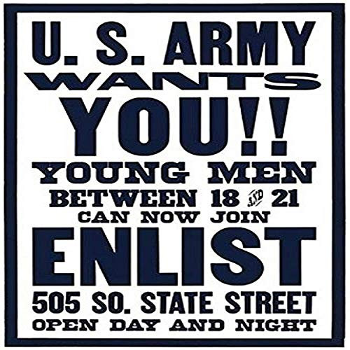 Buyenlarge 0-587-21525-9-P1218 U.S. Army Wants You!! Paper Poster, 12" x 18"