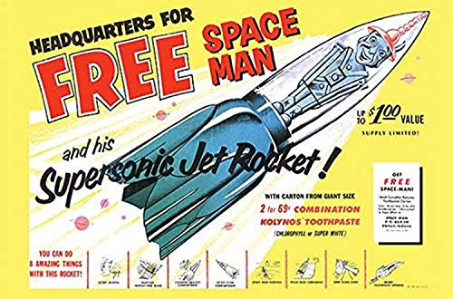 Buyenlarge Supersonic Jet Rocket - 16" X 24" Fine Art Giclee Print