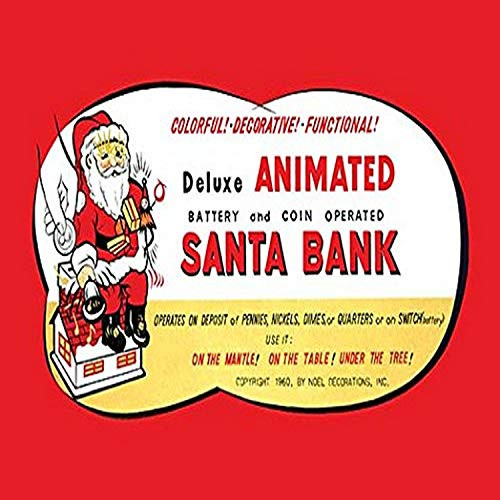 Buyenlarge 0-587-21650-6-G1827 'Animated Santa Bank' Giclee Fine Art Print, 18" x 27"