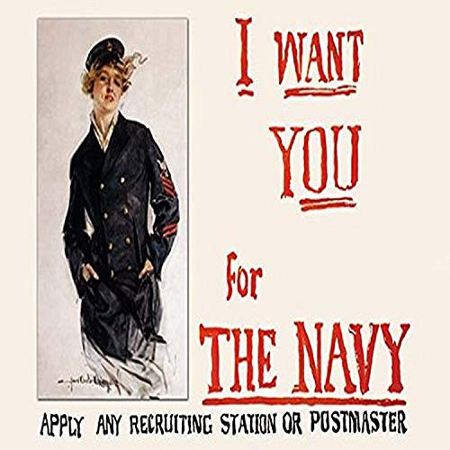 Buyenlarge "I Want You for The Navy Apply Any Recruiting Station or Postmaster Paper Poster, 18" x 27"
