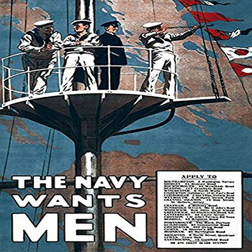 Buyenlarge 0-587-22118-6-G1827 'The Navy Wants Men' Giclee Fine Art Print, 18" x 27"