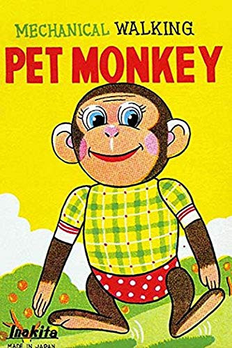Buyenlarge Mechanical Walking Pet Monkey - 8" X 12" Fine Art Giclee Print