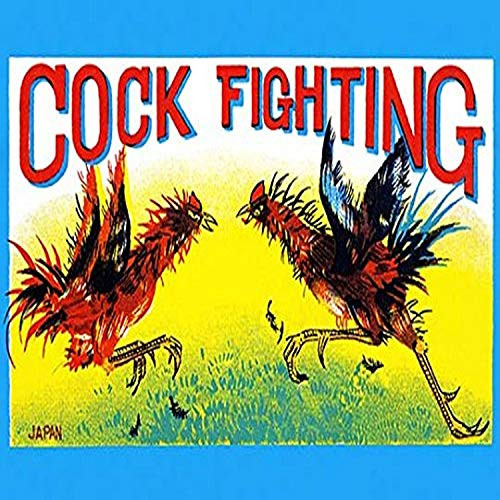 Buyenlarge 0-587-22462-2-P1218 Cock Fighting Paper Poster, 12" x 18"